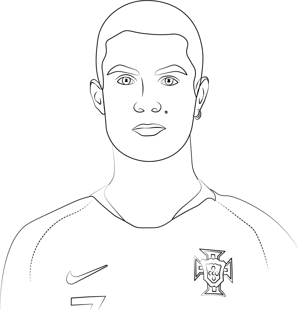 Cristiano Ronaldo 2 Coloring Page Md Coloring Page — Free Printable — free printable coloring page
