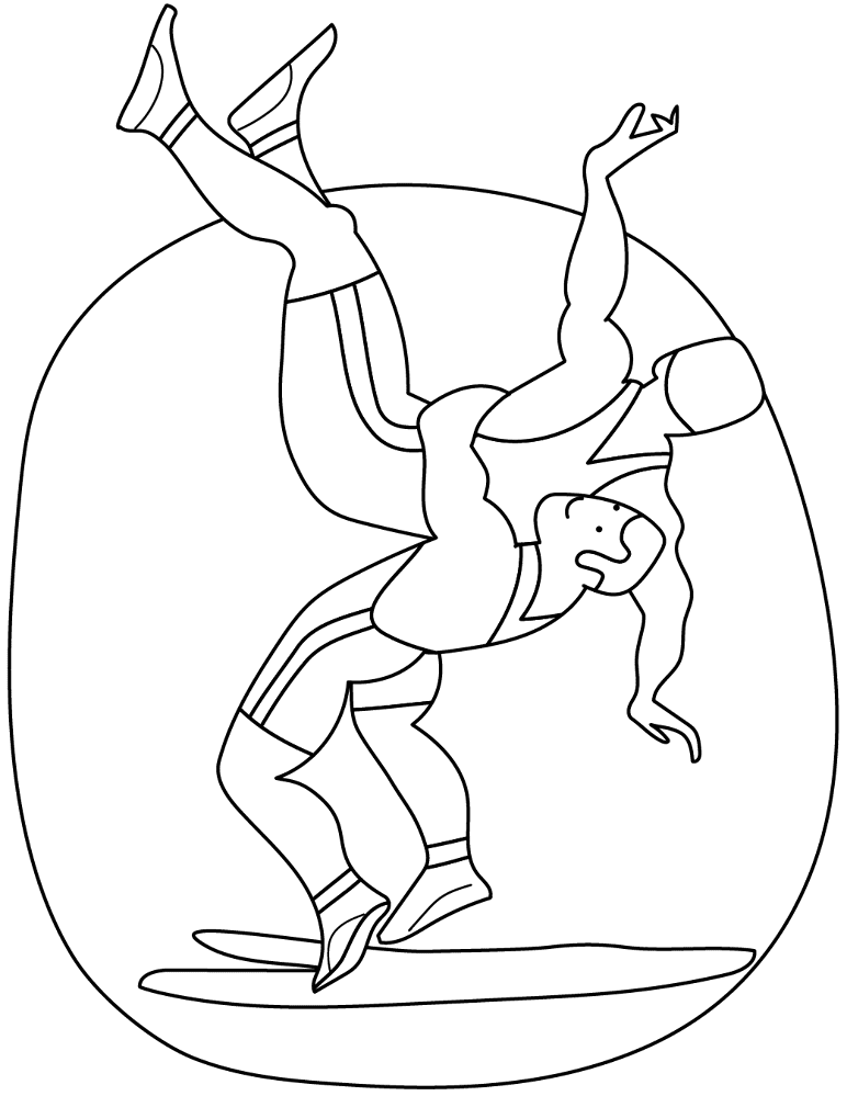 Greco Roman Wrestling Coloring Page Md Coloring Page — Free Printable — free printable coloring page
