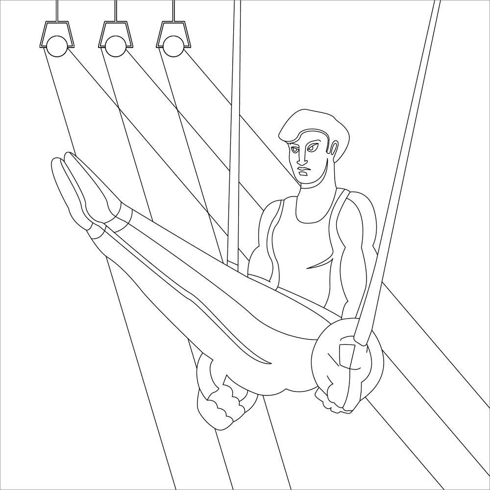 Gymnastic Coloring Page Md Coloring Page — Free Printable — free printable coloring page