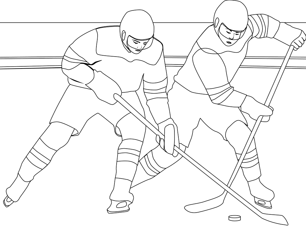 Hockey Coloring Page Md Coloring Page — Free Printable — free printable coloring page