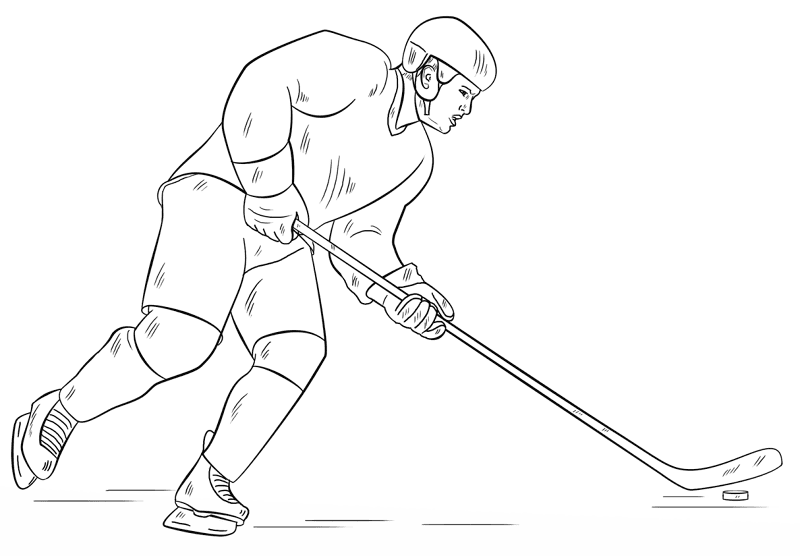Hockey Player Coloring Page Md Coloring Page — Free Printable — free printable coloring page