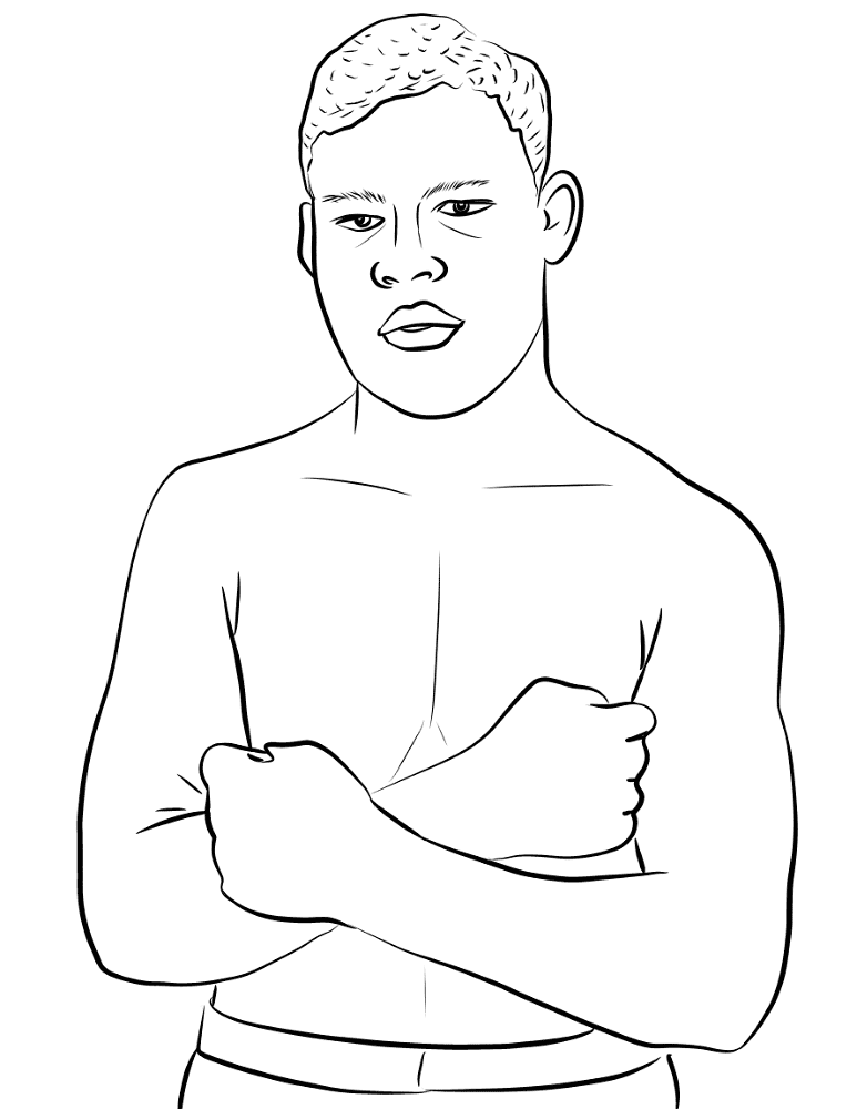 Joe Louis Coloring Page Md Coloring Page — Free Printable — free printable coloring page