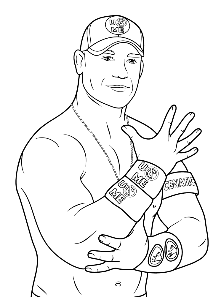 John Cena Coloring Page Md Coloring Page — Free Printable — free printable coloring page