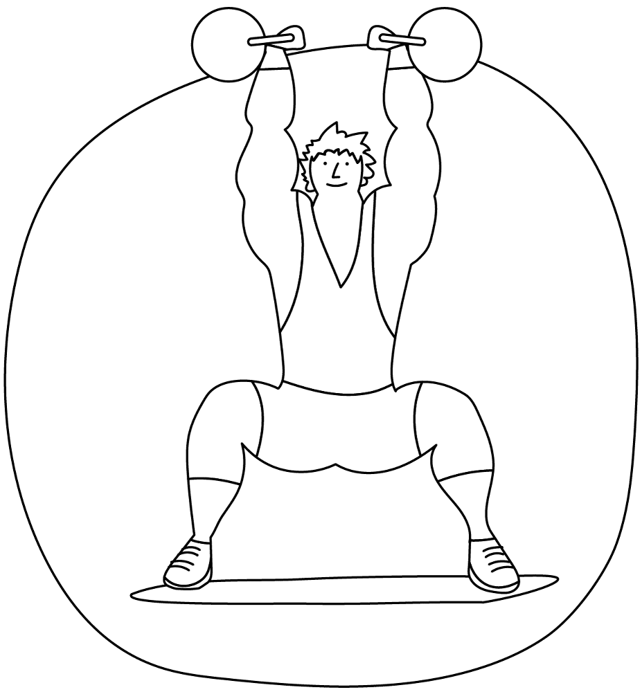 Kettlebell Exercises Coloring Page Md Coloring Page — Free Printable — free printable coloring page