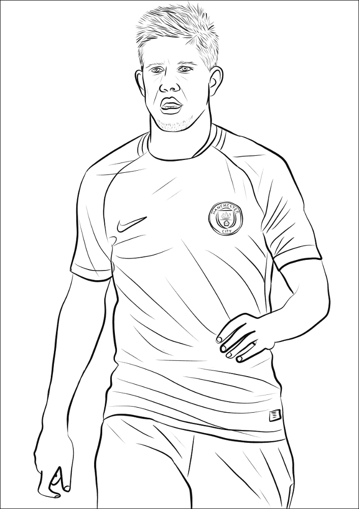 Kevin De Bruyne Coloring Page Md Coloring Page — Free Printable — free printable coloring page
