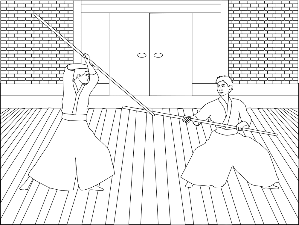 Martial Arts Coloring Page Md Coloring Page — Free Printable — free printable coloring page