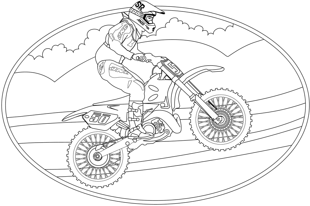 Motocross Coloring Page Md Coloring Page — Free Printable — free printable coloring page