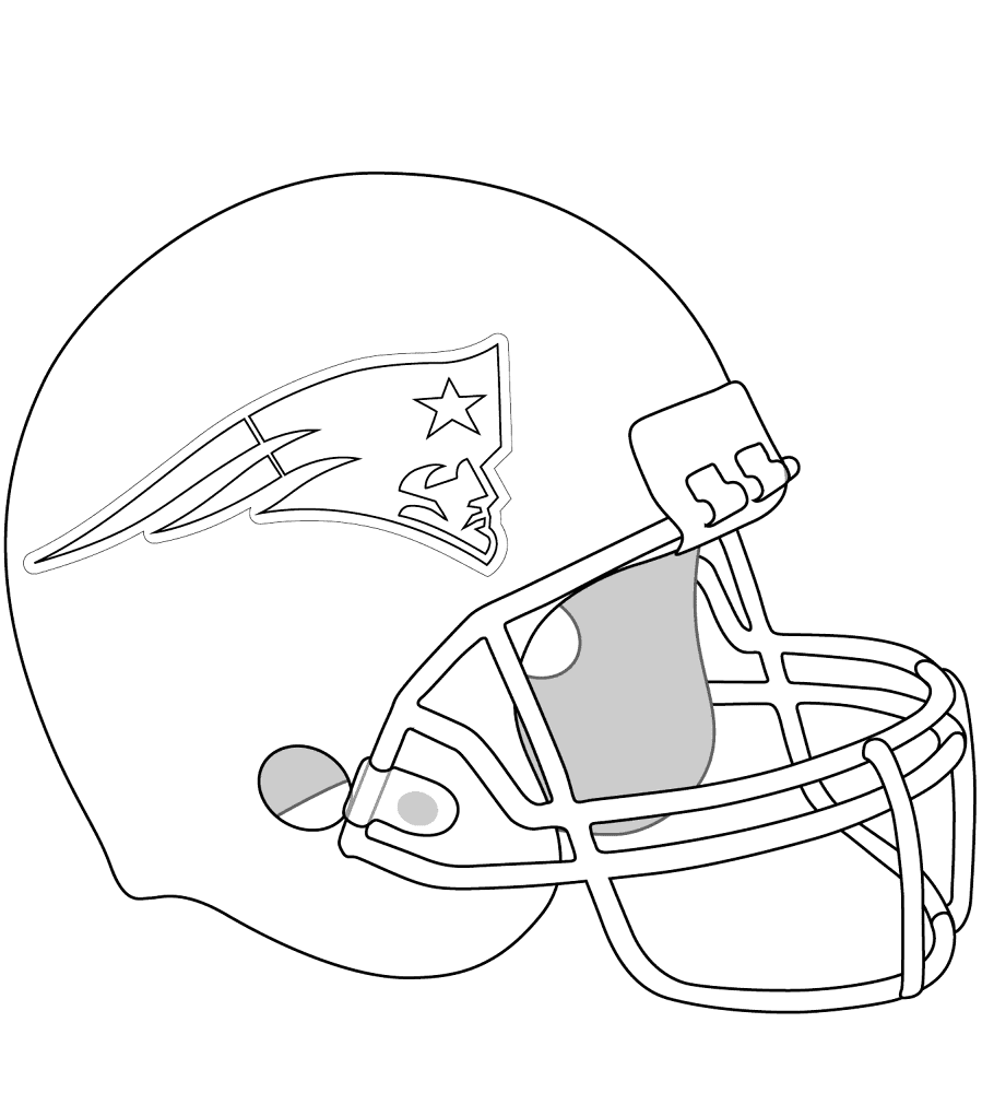 New England Patriots Helmet Coloring Page Md Coloring Page — Free Printable — free printable coloring page