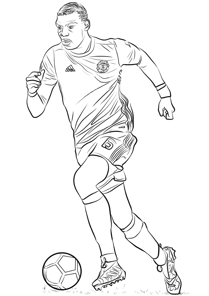 Paul Pogba Coloring Page Md Coloring Page — Free Printable — free printable coloring page