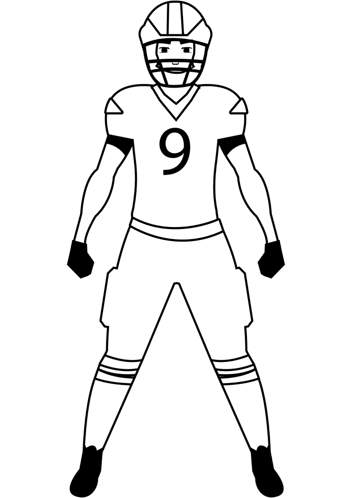 Rugby Player Coloring Page Md Coloring Page — Free Printable — free printable coloring page