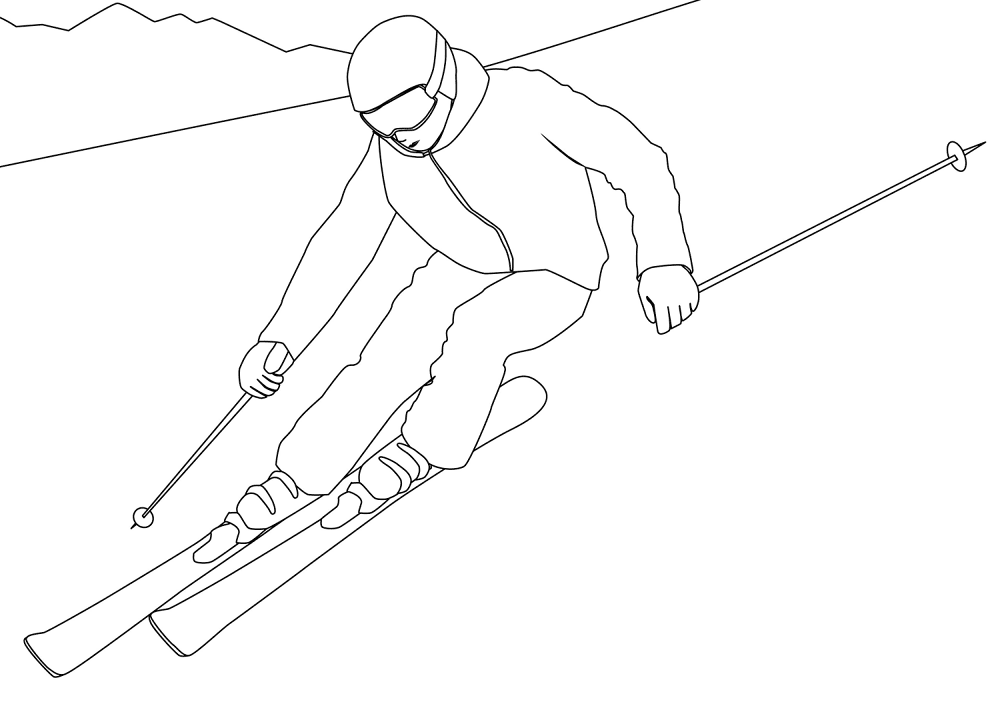 Ski Coloring Page Md Coloring Page — Free Printable — free printable coloring page