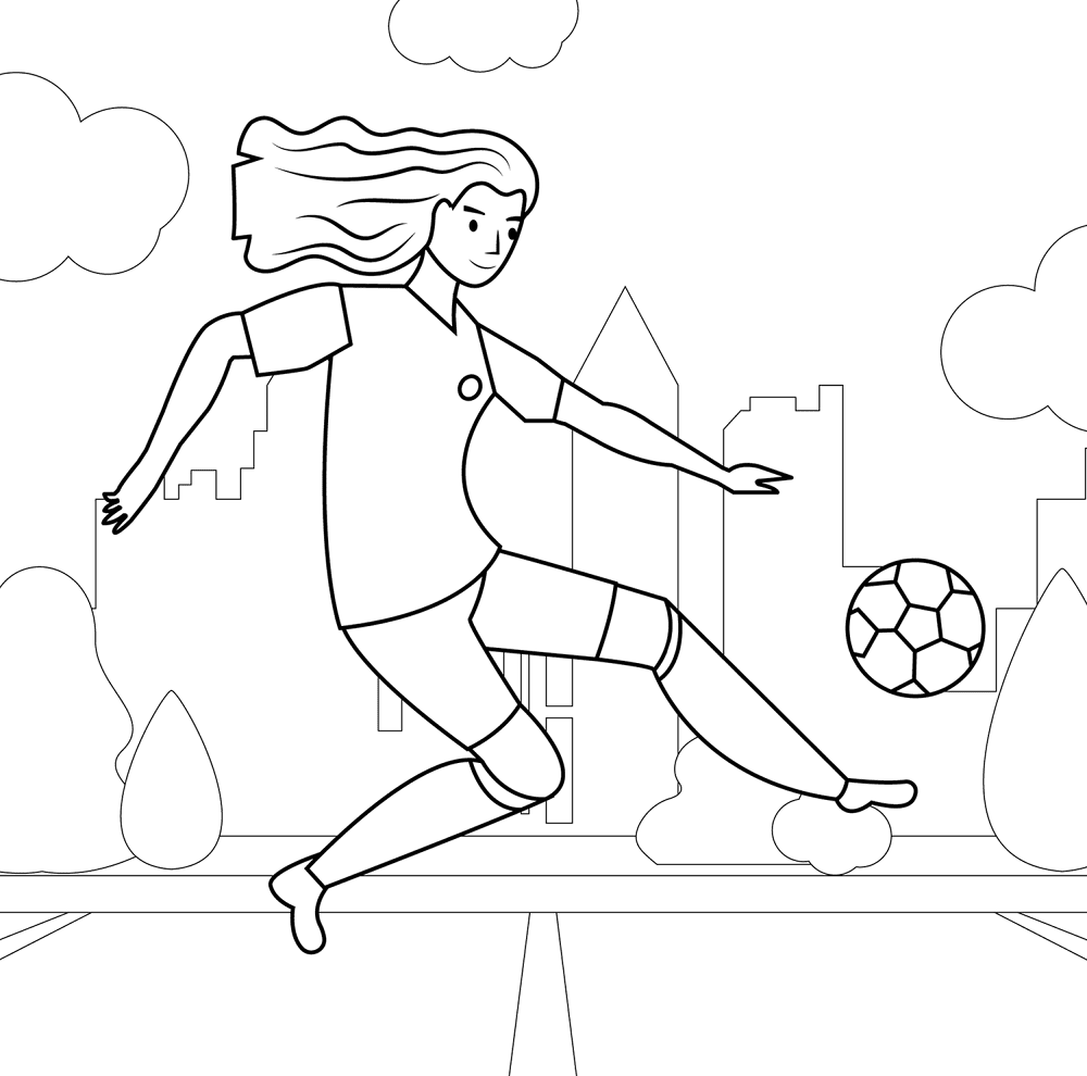 Soccer 2 Coloring Page Md Coloring Page — Free Printable — free printable coloring page
