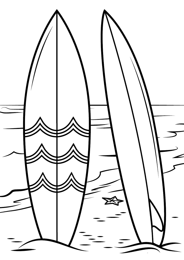 Surfboard Coloring Page Md Coloring Page — Free Printable — free printable coloring page