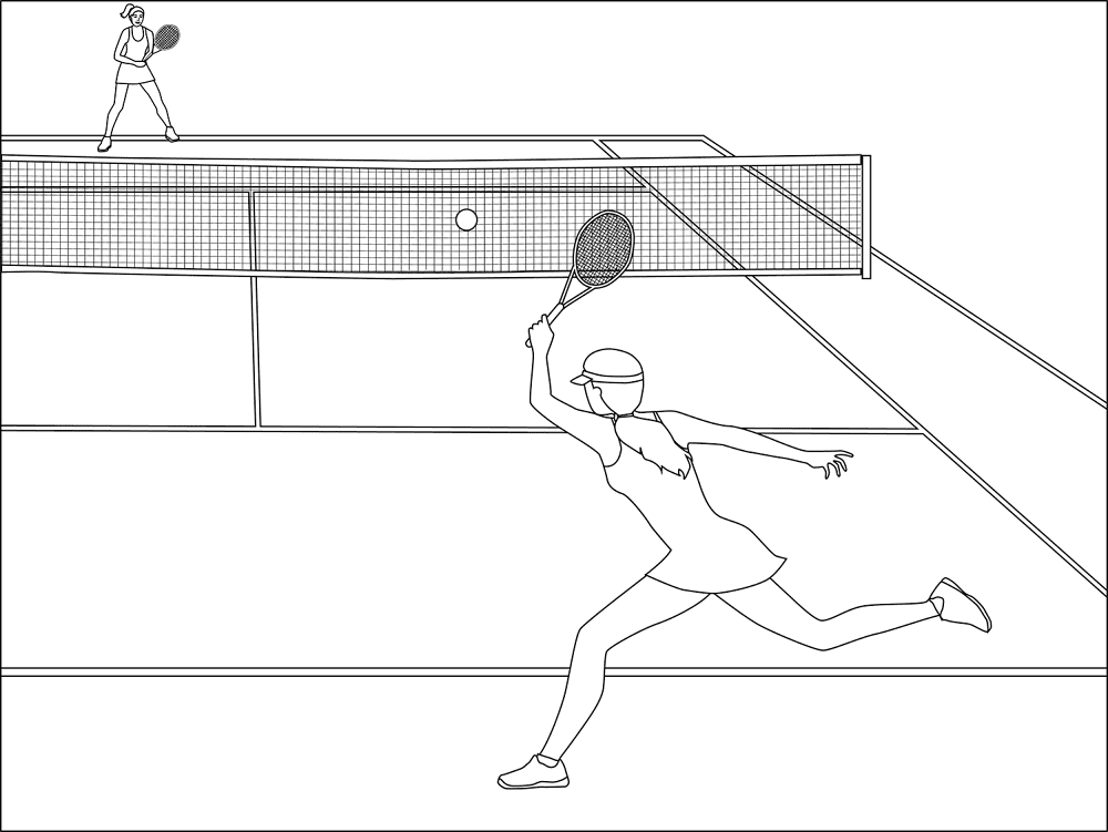 Tennis Coloring Page Md Coloring Page — Free Printable — free printable coloring page