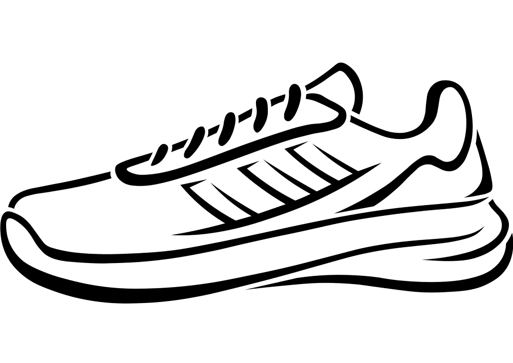 Tennis Shoe Coloring Page Md Coloring Page — Free Printable — free printable coloring page