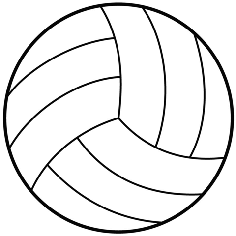 Volleyball Ball Coloring Page Md Coloring Page — Free Printable — free printable coloring page